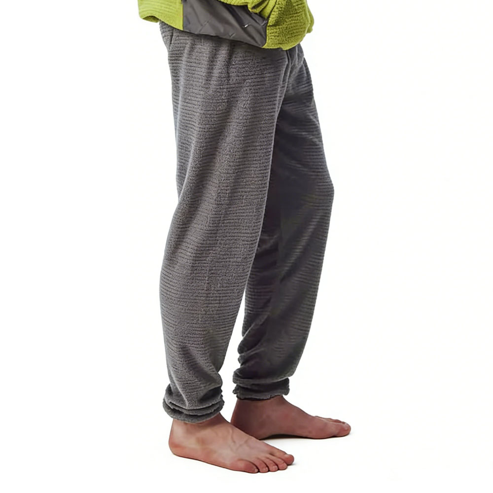 XH-Fashion Men's Waffle Fleece Joggers - Warm Cozy Ribbed Fleece Loungewear Pants for Home & Outdoor-product
