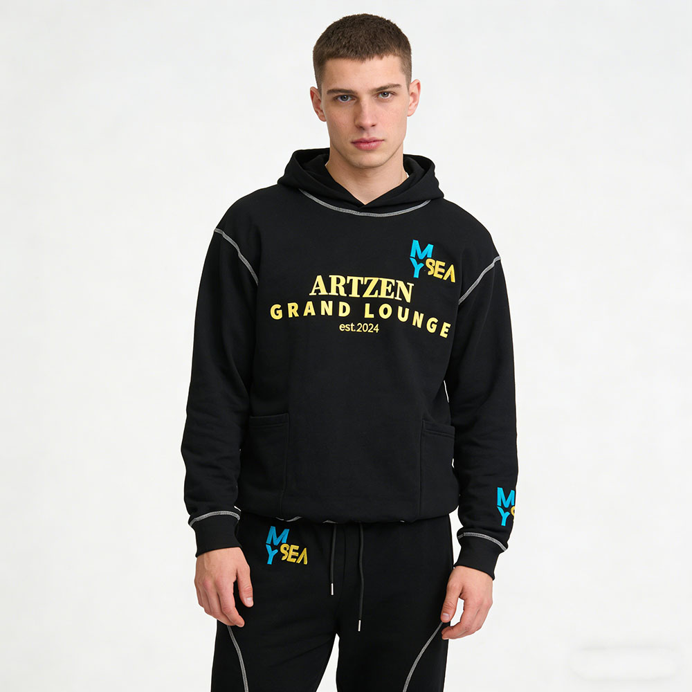 XH-Fashion Street Style Men's Printed Hoodie Hoodie And Sweatpants Set Men Tracksuit Manufacturer