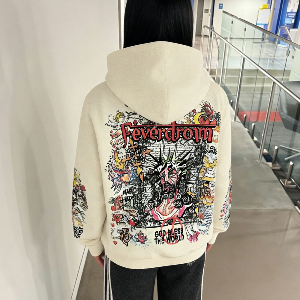 XH-Fashion Cotton Printed Hoodie for Women's Casual Activewear Women Activewear Manufacturer-product