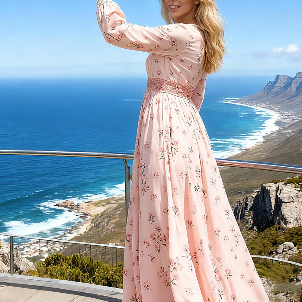 XH-Fashion Customizable Sweet Dress for Girls Maternity Long Dress - Elegant Women's Maxi Dress for Expecting Moms Women Dress Manufacturer Supplier-product