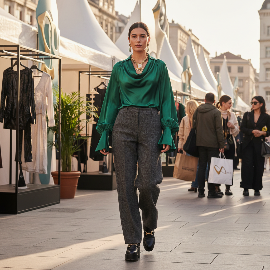 Long Sleeve Blouse For Luxury Street Fashion Pop-Ups