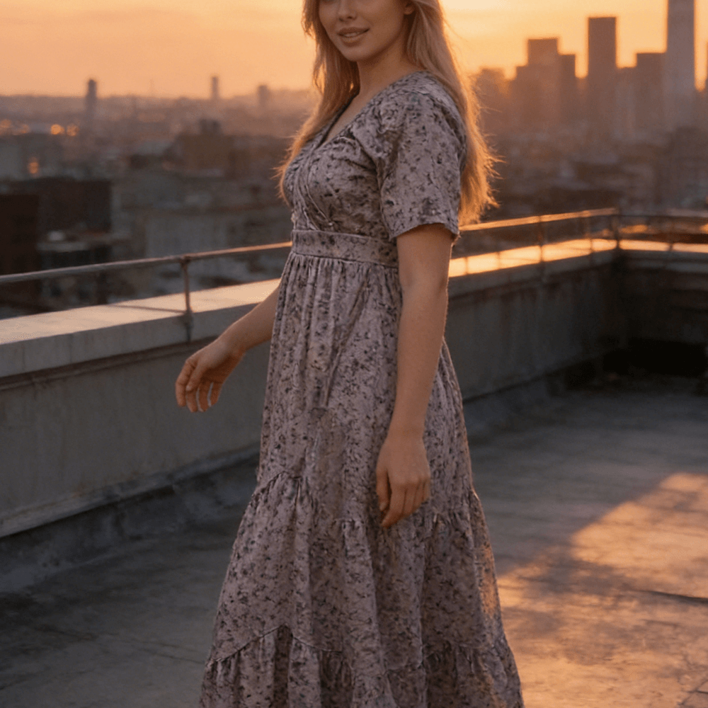 XH-Fashion OEM Women's Long Dress Maternity Long Dress - Elegant Women's Maxi Dress for Expecting Moms Women Dress Manufacturer Supplier