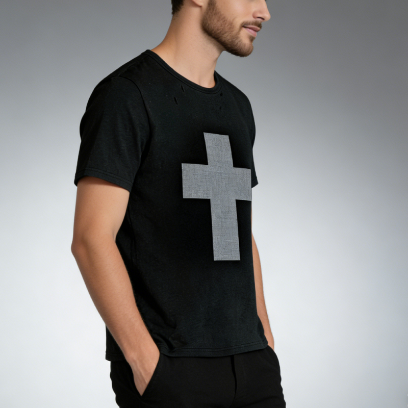 XH-Fashion Customize Men Contrast Color Round Neck T-shirt