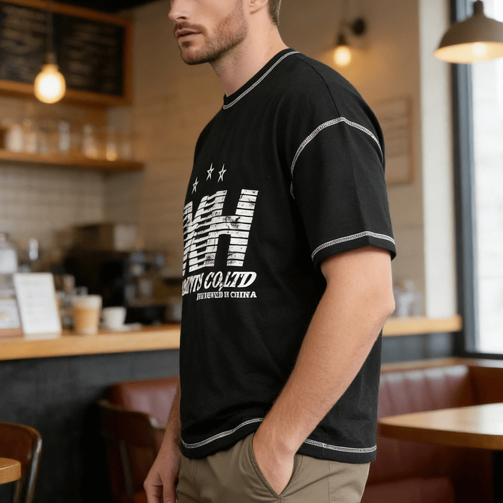 XH25-PB0806-C Customize Men T-shirt-product
