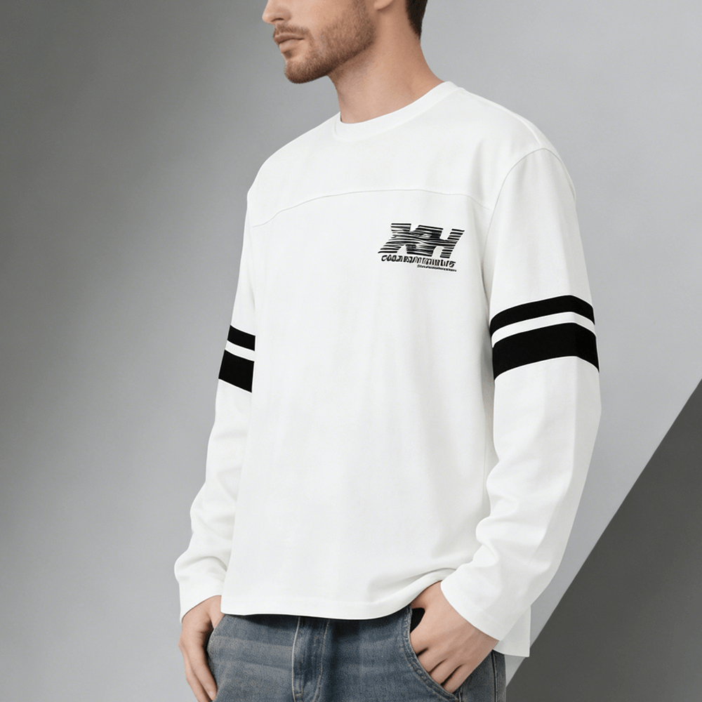 XH-Fashion Customizable Distressed Cotton Tee - Edgy Streetwear Style-product