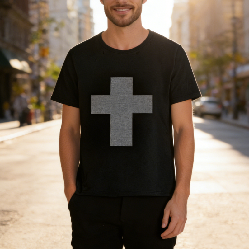 XH-Fashion Customize Men Contrast Color Round Neck T-shirt-product